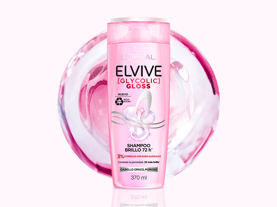 Packshot Shampoo Elvive Glycolic Gloss